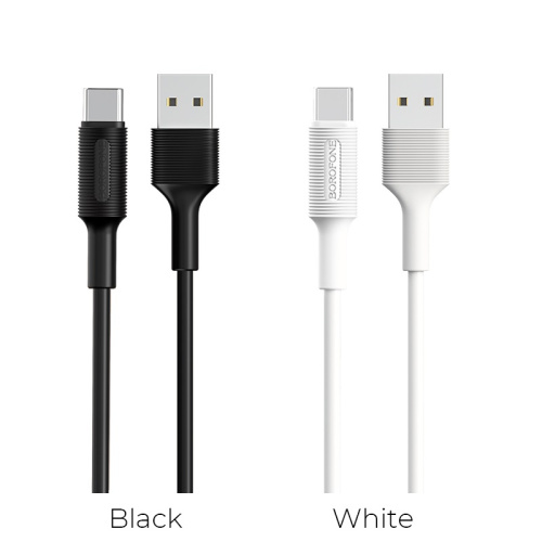 USB to Type C "BOROFONE" BX1 3.0A 1M (Цвет: черный)  фото 3
