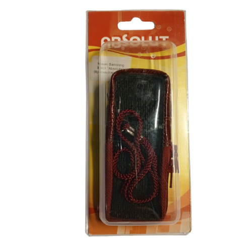 Кожаный чехол для телефона Samsung X140 "Alan-Rokas" серия "Absolut" (красный крокодил) натур. кожа фото 2