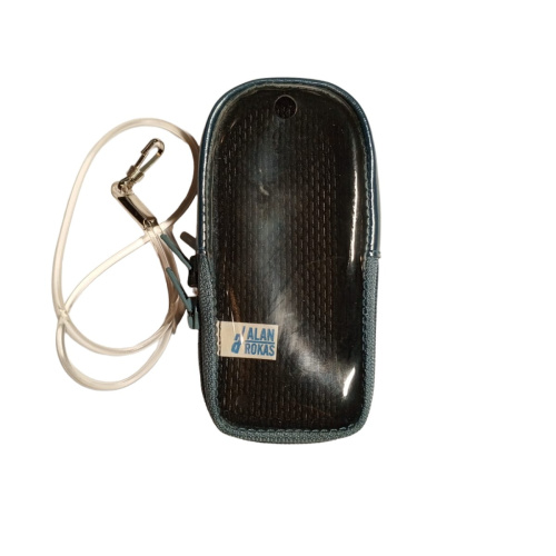 Кожаный чехол для телефона Siemens A65 "Alan-Rokas" серия "Absolut" (аквамарин) натуральная кожа фото 3