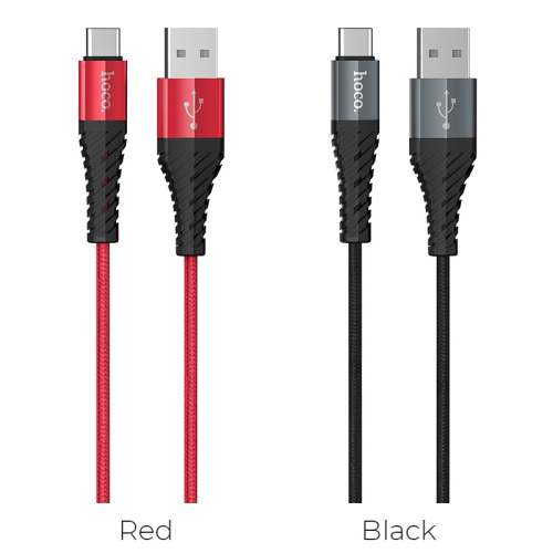 USB to Type C "HOCO" X38 1M (Цвет: черный)  фото 3