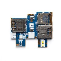 Шлейф для Asus Zenfone Go (ZB551KL) на разъем сим/карты памяти
