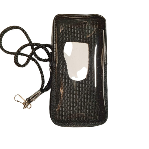 Кожаный чехол для телефона Nokia 6680 "Alan-Rokas" серия "Absolut" (черный) натуральная кожа фото 3