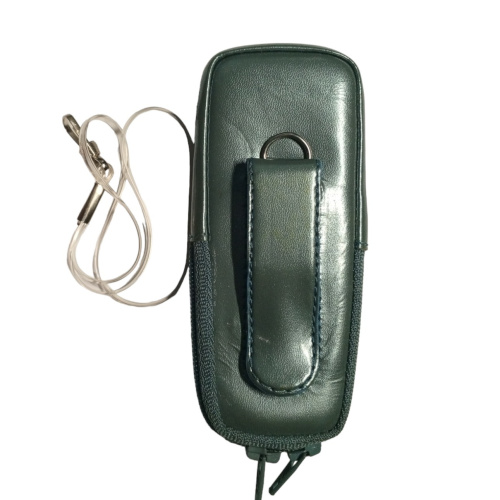 Кожаный чехол для телефона Samsung X120 "Alan-Rokas" серия "Absolut" (аквамарин) натур. кожа