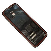 Nokia 5630 - Корпус в сборе (Цвет: черный/красный)