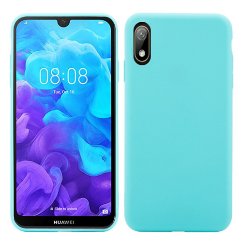 Панель для Huawei Honor 8S/Y5 (2019) силиконовая Silky soft-touch (Цвет: бирюза)