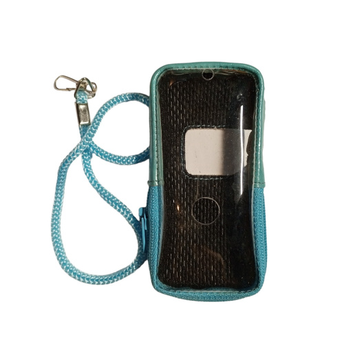 Кожаный чехол для телефона Sony Ericsson K750 "Alan-Rokas" серия "Absolut" (бирюзовый) натур. кожа фото 3