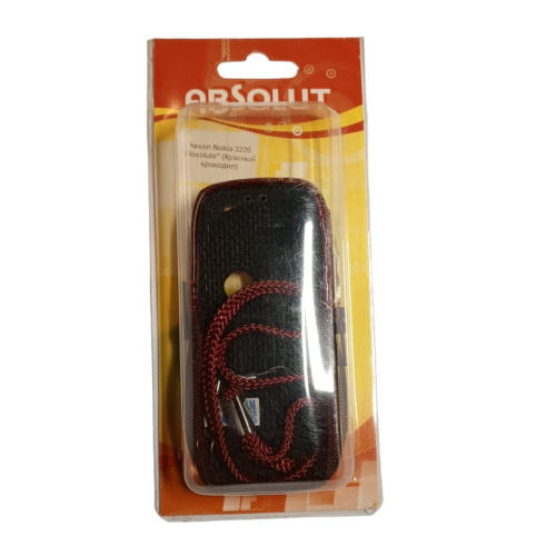 Кожаный чехол для телефона Nokia 3220 "Alan-Rokas" серия "Absolut" (красный) натуральная кожа фото 4