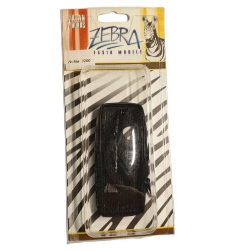 Кожаный чехол для телефона Nokia 3200 "Alan-Rokas" серия "Zebra" (черный) натуральная кожа  фото 2