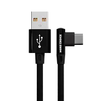 USB to Type C "More choice" K27a 1M (Цвет: черный) угловой