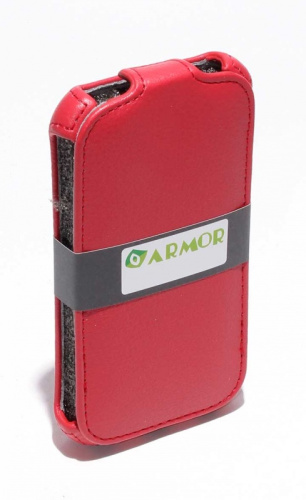 Футляр-книга для LG D802 Optimus G2 (Цвет: красный) "Armor"