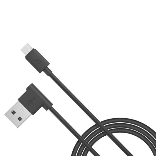 USB micro USB "HOCO" UPM10 1,2М (черный) угловой (ORIG) фото 5