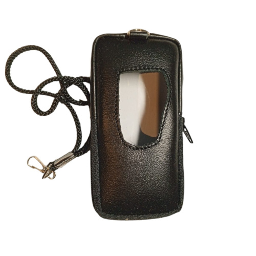Кожаный чехол для телефона Nokia 6680 "Alan-Rokas" серия "Absolut" (черный) натуральная кожа