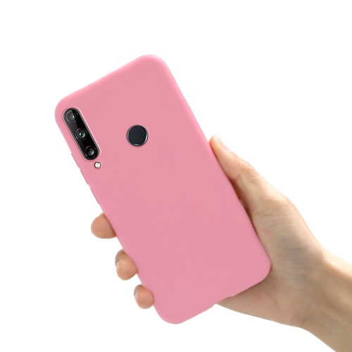 Панель для Huawei Honor 9C/P40 Lite E/Y6p/Y7p силиконовая (Цвет: розовый)