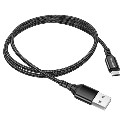 USB micro USB "BOROFONE" BX54 1M (черный)  фото 3