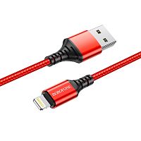 USB для IP Lighting "Borofone" BX54 1M (красный)