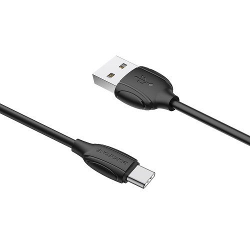 USB to Type C "BOROFONE" BX19 3A 1M (Цвет: черный)  фото 5