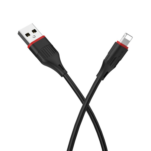 USB для IP Lighting "Borofone" BX17 1M (черный)  фото 6