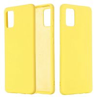 Панель для Samsung A51 (A515) силиконовая Silky soft-touch (Цвет: желтый)