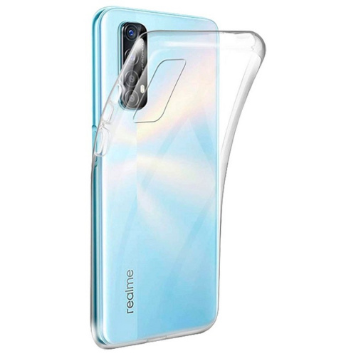 Панель для Realme 7/6S силиконовая (Цвет: прозрачный)