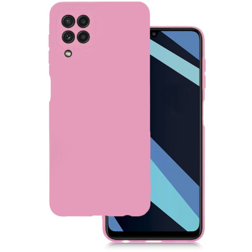 Панель для Samsung A22/M22/M32 4G (A225) силиконовая 0.33 mm (Цвет: розовый)