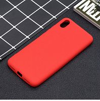 Панель для Xiaomi Redmi 7A силиконовая (Цвет: красный)