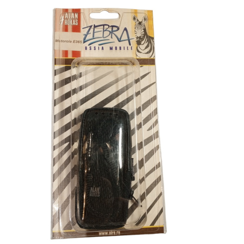 Кожаный чехол для телефона Motorola E365 "Alan-Rokas" серия "Zebra" натуральная кожа фото 4