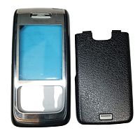 Nokia E65 - Передняя и задняя панель корпуса (Цвет: черный/серебро)