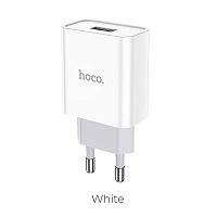 СЗУ с USB выходом 2.1A "HOCO" C81A  (белый) 