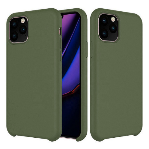 Панель для IP 11 силиконовая Silicone Case (Цвет: хаки)