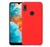 Панель для Huawei Honor 8A/Y6 (2019)/Y6s силиконовая Silky soft-touch (Цвет: красный)