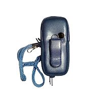 Кожаный чехол для телефона Nokia 3220 "Alan-Rokas" серия "Absolut" (голубой) натуральная кожа