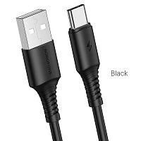 USB to Type C "BOROFONE" BX47 3.0A 1M (Цвет: черный) 