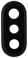 Стекло камеры для iPhone X (черное)