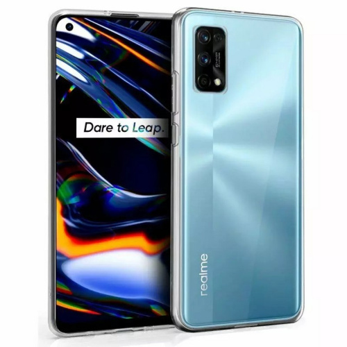 Панель для Realme 7i силиконовая (Цвет: прозрачный)