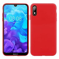 Панель для Huawei Honor 8S/Y5 (2019) силиконовая Silky soft-touch (Цвет: красный)