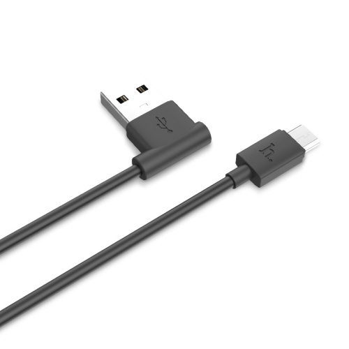 USB micro USB "HOCO" UPM10 1,2М (черный) угловой (ORIG) фото 4