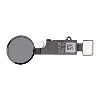 Шлейф для iPhone 7/7 Plus/8/8Plus кнопки "Home" в сборе с толкателем Touch ID (черный) Orig.cn
