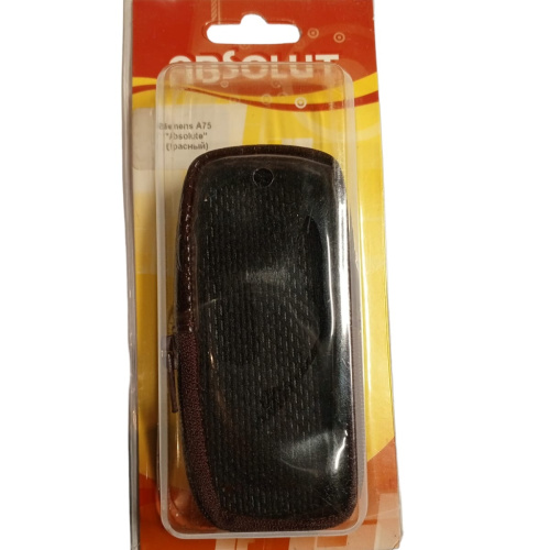 Кожаный чехол для телефона Siemens A75 "Alan-Rokas" серия "Absolut" (бордовый) натуральная кожа фото 4