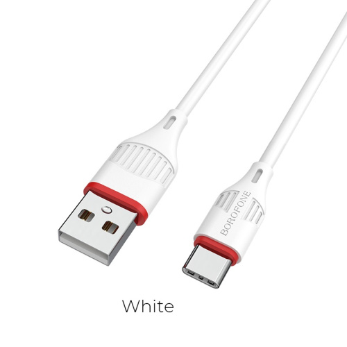 USB to Type C "BOROFONE" BX17 1M (Цвет: белый) 