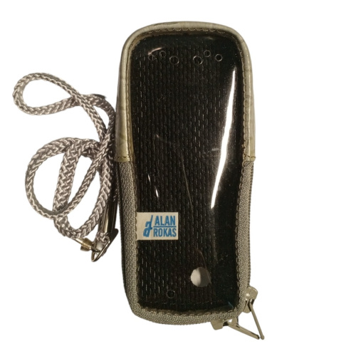 Кожаный чехол для телефона Motorola C380 "Alan-Rokas" серия "Absolut" (серый) натуральная кожа фото 3