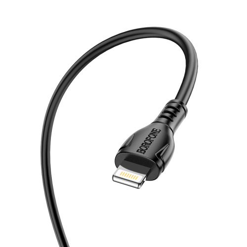 USB для Type-C/Lightning "Borofone" BX51 2.4A, 12W, PD 1m черный  фото 4