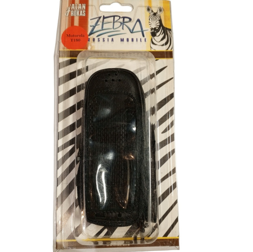 Кожаный чехол для телефона Motorola T180 "Alan-Rokas" серия "Zebra" натуральная кожа фото 4