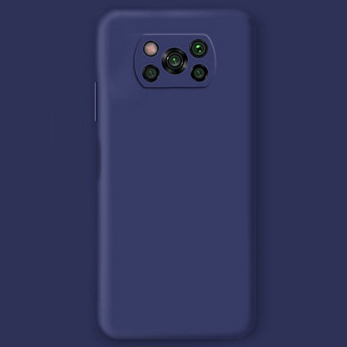 Панель для Xiaomi Poco X3/X3 Pro силиконовая (Цвет: темно-синий)