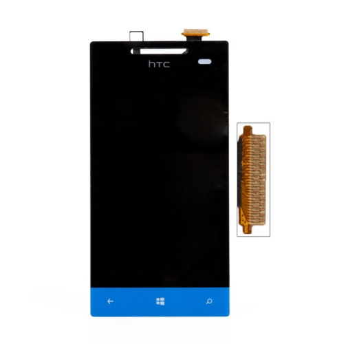 Дисплей для HTC 8S WindPhone A620e (HTC Rio) в сборе с сенсором (Цвет:черный/синий)