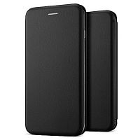 Футляр-книга для Xiaomi Mi 10 Lite боковой (Цвет: черный)  