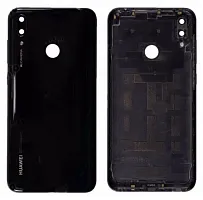 Huawei Y7 (2019) (DUB-LX1) - Задняя крышка (Цвет: черный)