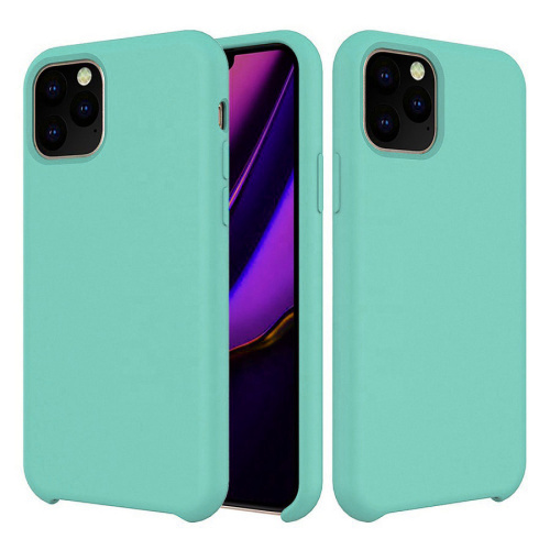 Панель для IP 12 (6.7) силиконовая Silicone Case (Цвет: бирюзовый)