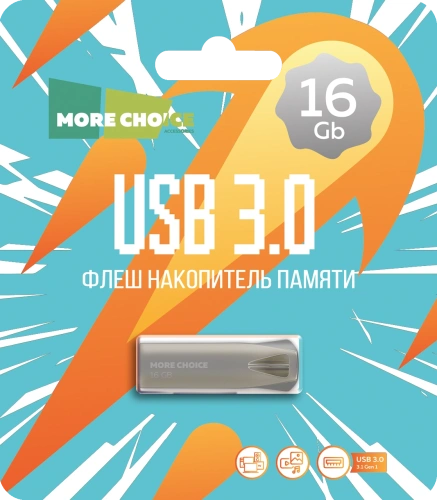 USB Flash 16 GB More Choice MF16m (Цвет: серебро) USB 3.0