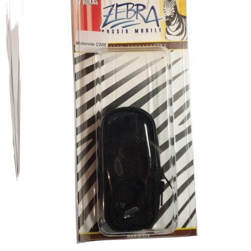 Кожаный чехол для телефона Motorola C205 "Alan-Rokas" серия "Zebra" натуральная кожа фото 4