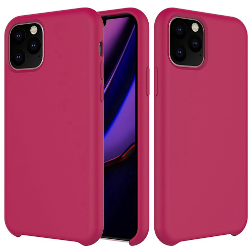 Панель для IP 11 Pro силиконовая Silicone Case (Цвет: малиновый)